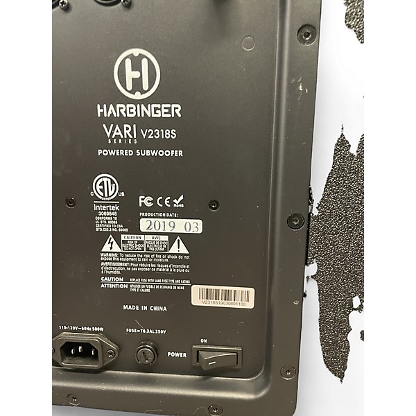 Used Harbinger VARI V2318S Powered Subwoofer