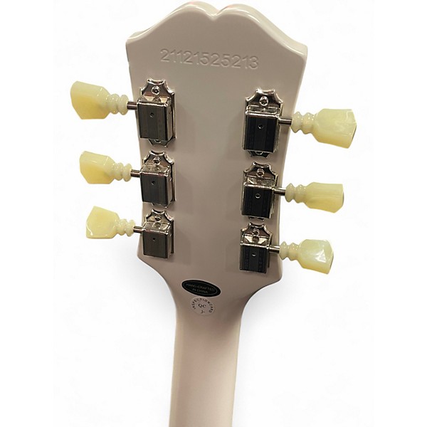 Used Epiphone 61' LES PAUL SG INSPIRED BY GIBSON AGED CLASSIC WHITE Solid Body Electric Guitar