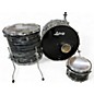 Used 2010s Ludwig 3 Piece Keystone X Black Pearl Drum Kit thumbnail