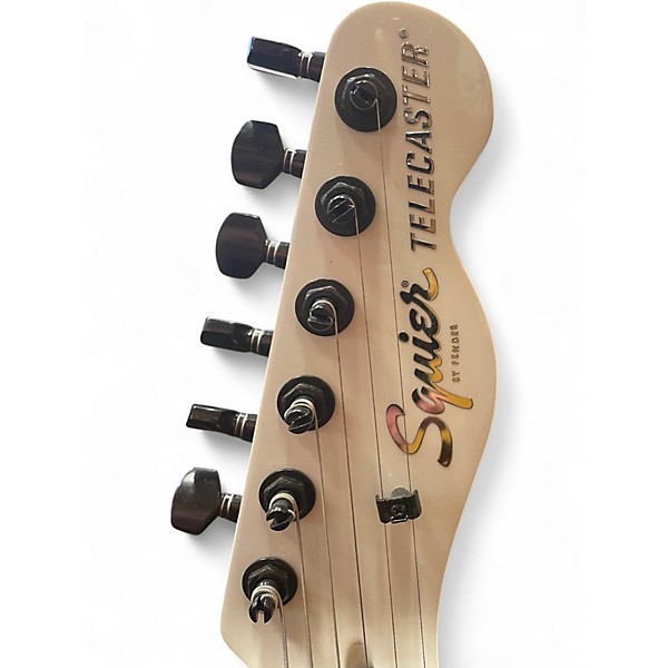 Used Squier contemporary tele rh Pearl White Solid Body Electric Guitar