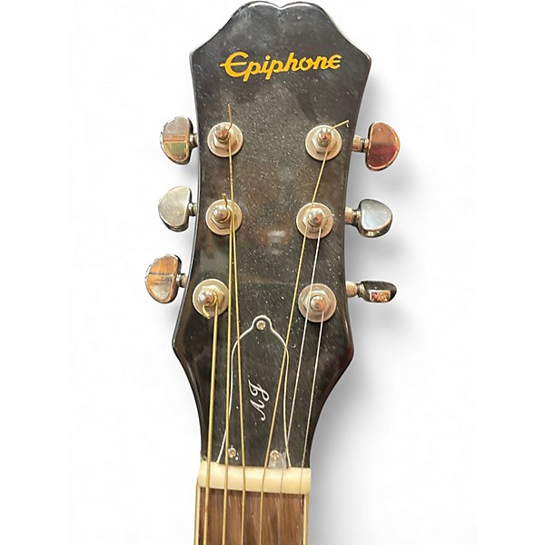 Used Epiphone AJ220SCE 2 Tone Sunburst Acoustic Electric Guitar