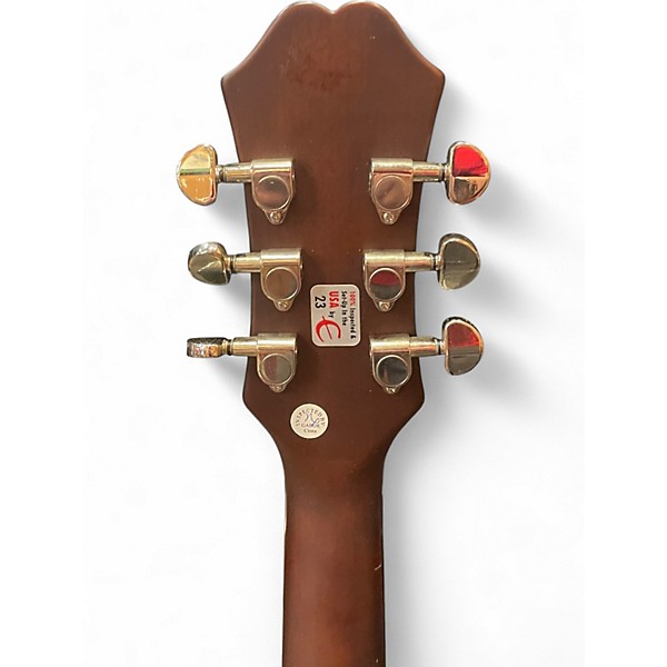 Used Epiphone AJ220SCE 2 Tone Sunburst Acoustic Electric Guitar