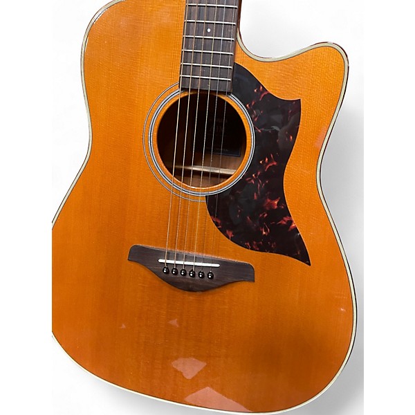 Used Yamaha A1M Vintage Natural Acoustic Electric Guitar