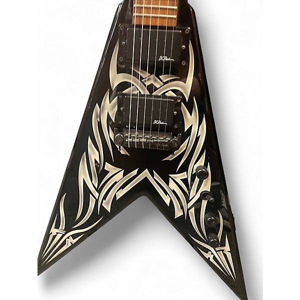 Used B.C. Rich KEEY KING SIGNATURE TRIBAL KKV  BLACK TRIBAL Solid Body Electric Guitar