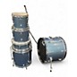 Used Pearl 5 Piece ROADSHOW BLUE SPARKLE Drum Kit thumbnail