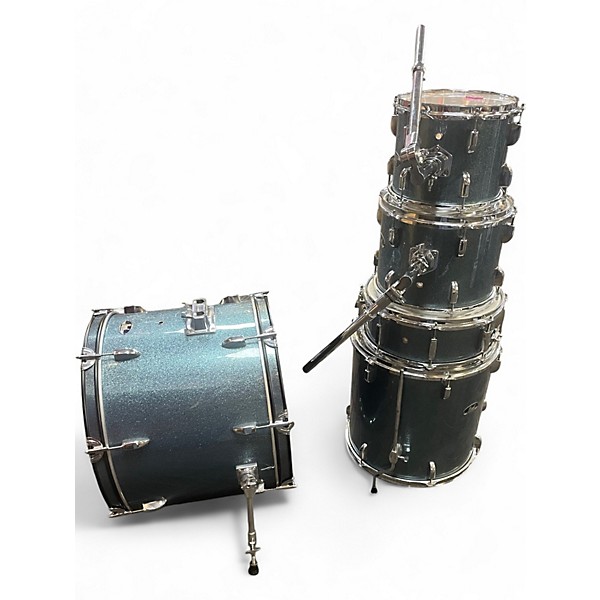Used Pearl 5 Piece ROADSHOW BLUE SPARKLE Drum Kit