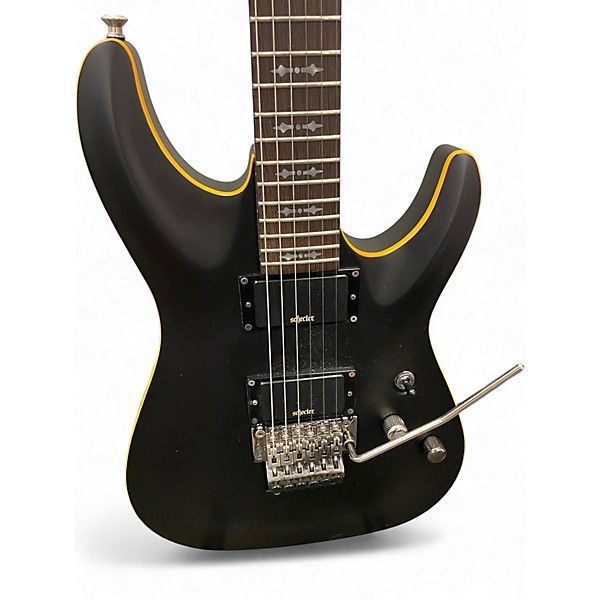 Used Schecter Guitar Research Demon 6 FR MATTE BLACK Solid Body Electric Guitar