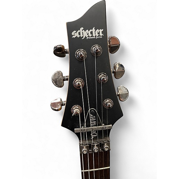 Used Schecter Guitar Research Demon 6 FR MATTE BLACK Solid Body Electric Guitar