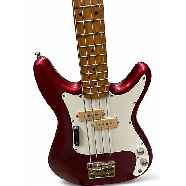 Used Hondo DELUXE 808 SHORT SCALE RED Electric Bass Guitar
