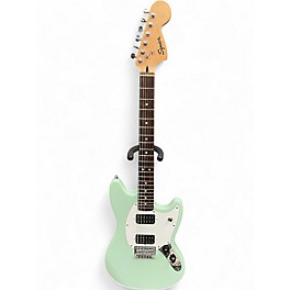 Used Squier Bullet Mustang HH Surf Green Solid Body Electric Guitar