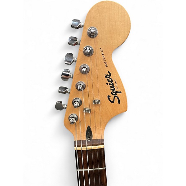 Used Squier Bullet Mustang HH Surf Green Solid Body Electric Guitar