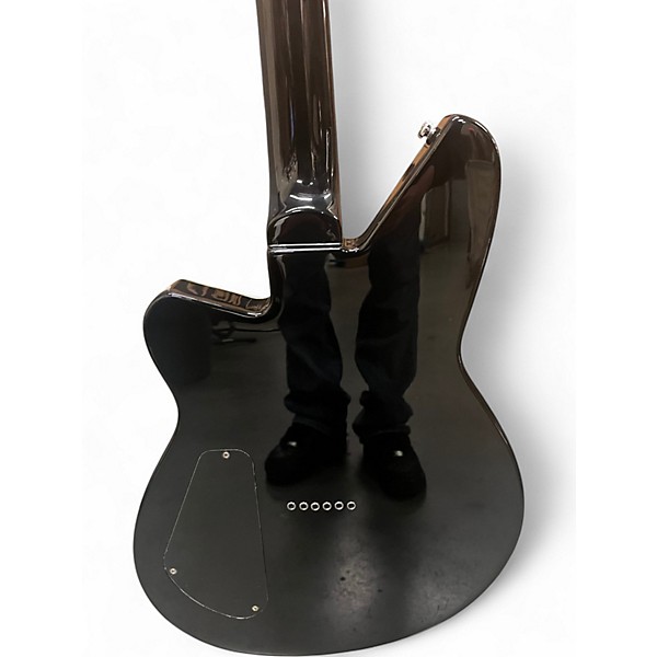 Used Reverend airwave 12 Black Hollow Body Electric Guitar