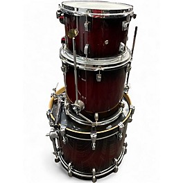 Used Ludwig 3 Piece Accent CS cherry metallic Drum Kit