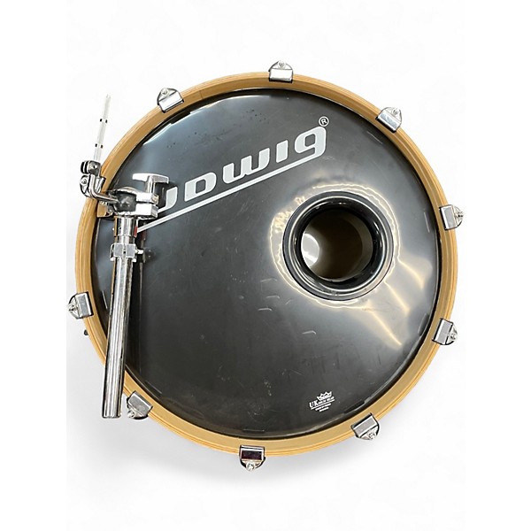 Used Ludwig 3 Piece Accent CS cherry metallic Drum Kit