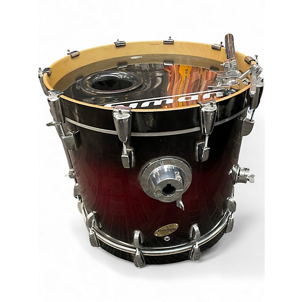 Used Ludwig 3 Piece Accent CS cherry metallic Drum Kit