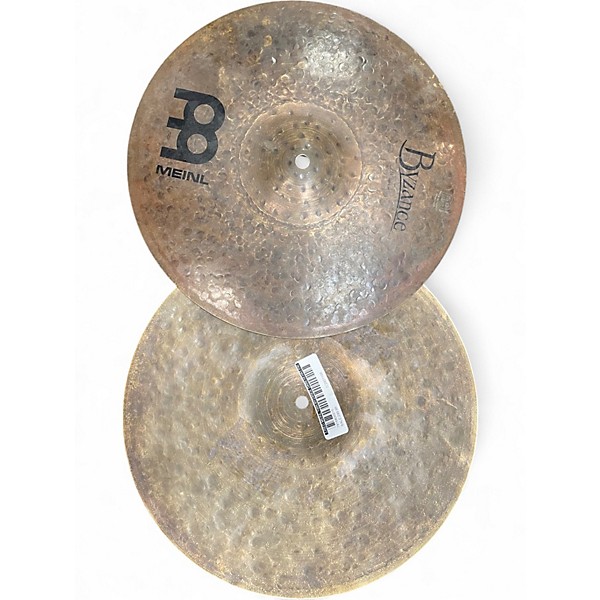 Used MEINL 14in Byzance Dark Hi Hat Pair Cymbal
