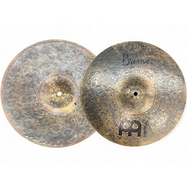 Used MEINL 14in Byzance Dark Hi Hat Pair Cymbal