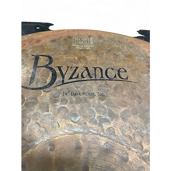 Used MEINL 14in Byzance Dark Hi Hat Pair Cymbal