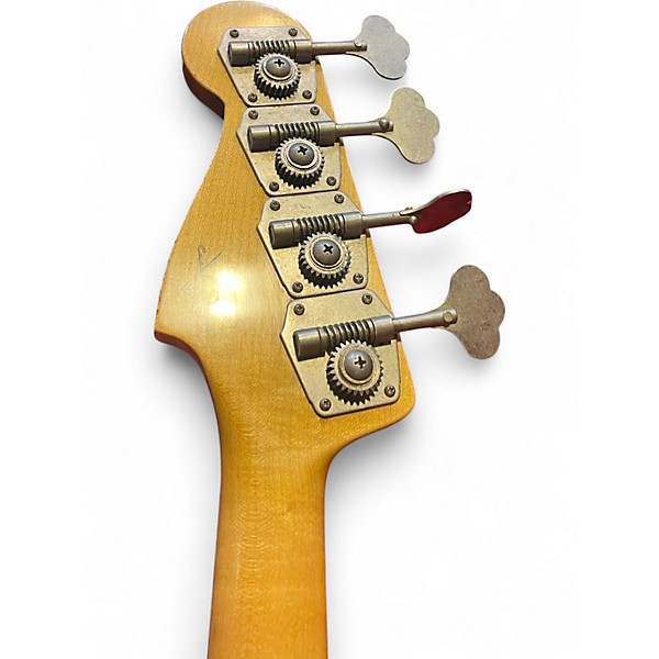 Used 2018 Fender P-Bass Relic 1963 Candy Apple Red Electric Bass Guitar