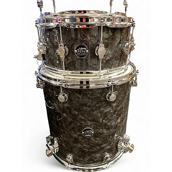 Used DW 5 Piece Performance Series black diamond Drum Kit