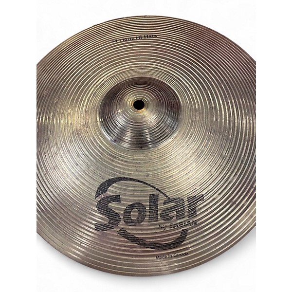 Used Solar by Sabian 14in 14 inch hi hats  Cymbal