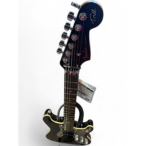 Used Fender Tom Morello Soul Power Stratocaster Black Solid Body Electric Guitar