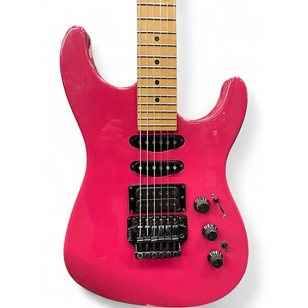 Vintage 1988 Fender HM Heavy Metal Stratocaster Razzberry Solid Body Electric Guitar