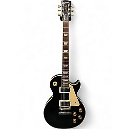 Used Gibson Les Paul Standard Black Solid Body Electric Guitar