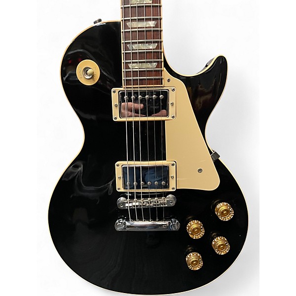 Used Gibson Les Paul Standard Black Solid Body Electric Guitar