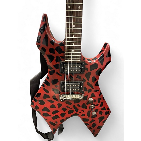 Used B.C. Rich Bronze Series Warlock CUSTOM SPRAY JOB Solid Body Electric Guitar