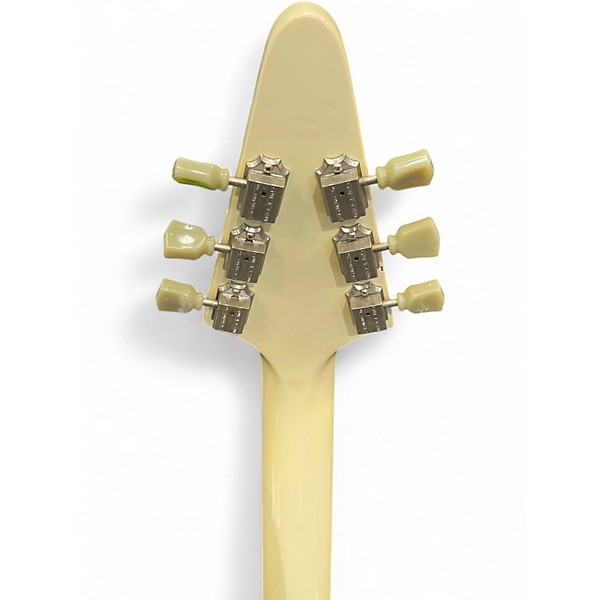 Used 2010s Gibson Flying V Antique White Solid Body Electric Guitar