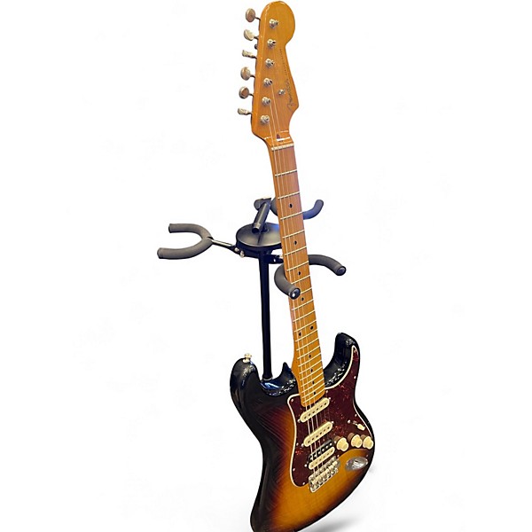 Used 2011 Fender Deluxe Roadhouse Stratocaster 3 Color Sunburst Solid Body Electric Guitar