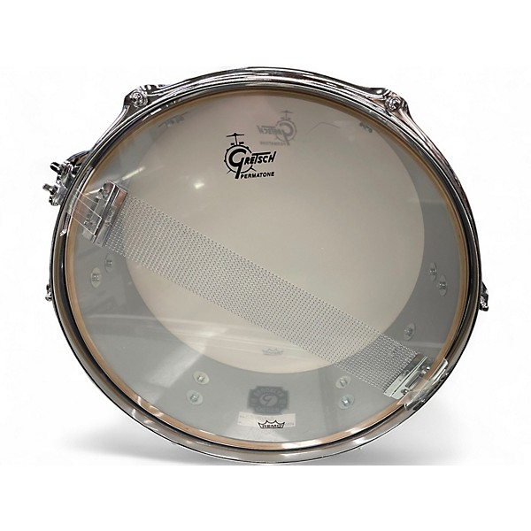 Used Gretsch Drums 13X4.5 Brooklyn Series Snare white marine pearl Drum