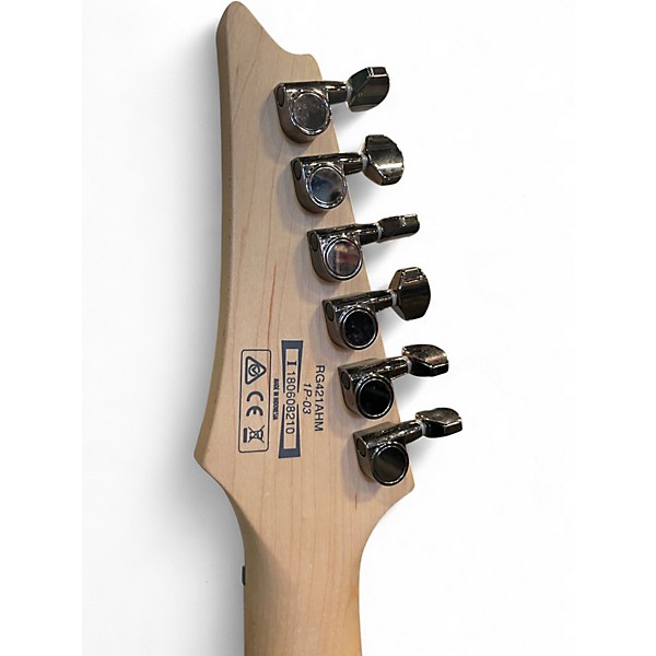 Used 2018 Ibanez rg421ahm Sapphire Blue Trans Solid Body Electric Guitar