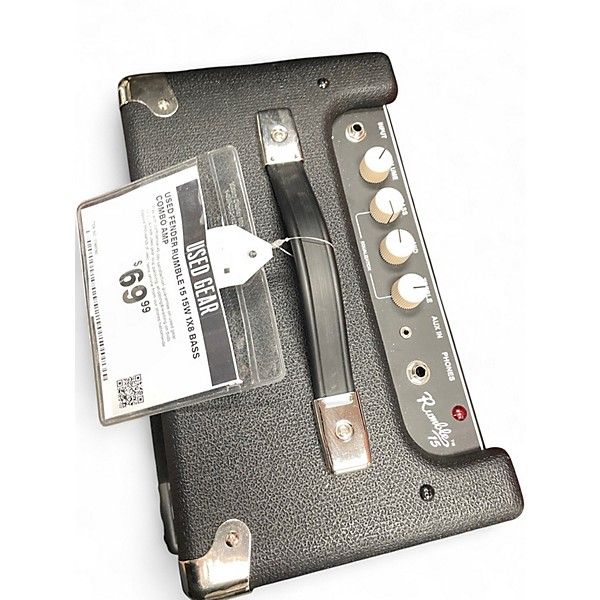 Used Fender Rumble 15 15W 1X8 Bass Combo Amp