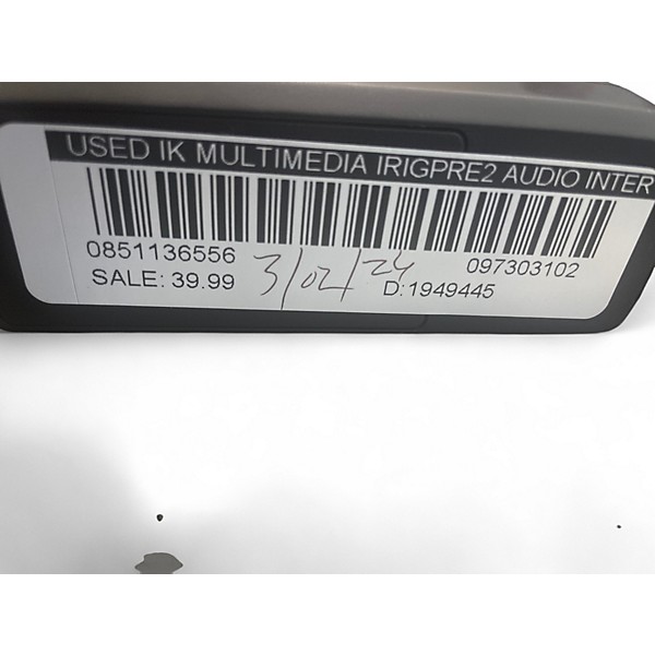 Used IK Multimedia irigpre2 Audio Interface