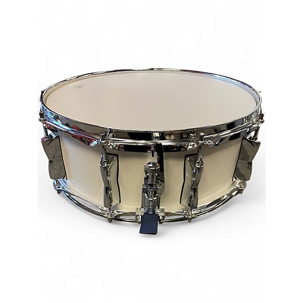 Used Yamaha 14X5.5 Stage Custom Snare White Drum