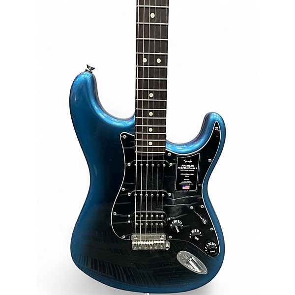 Used Fender American Professional II Stratocaster Dark Night Solid Body Electric Guitar