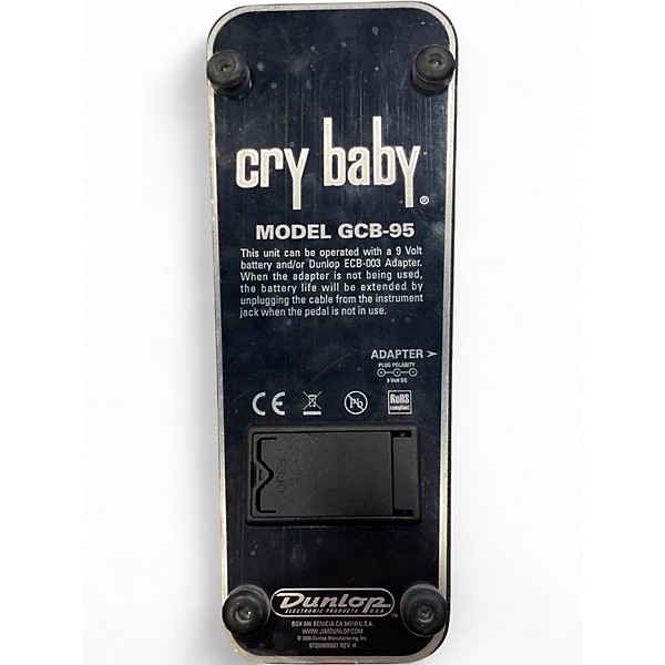 Used Dunlop GCB95 Original Crybaby Wah Effect Pedal