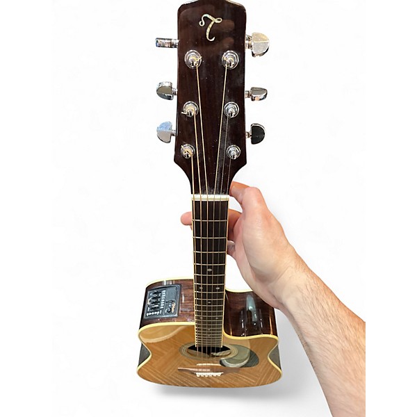 Used Takamine EF360SC-TT Natural Acoustic Electric Guitar