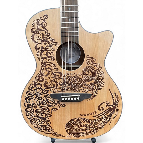 Used Luna Henna Paradise Natural Acoustic Electric Guitar