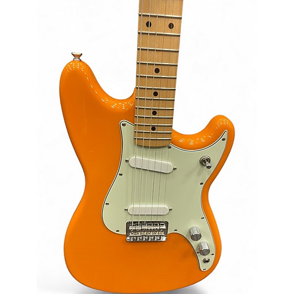 Used Fender Duo Sonic Orange Solid Body Electric Guitar