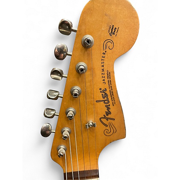 Used Fender Road Worn 1960s Jazzmaster 3 Color Sunburst Solid Body Electric Guitar