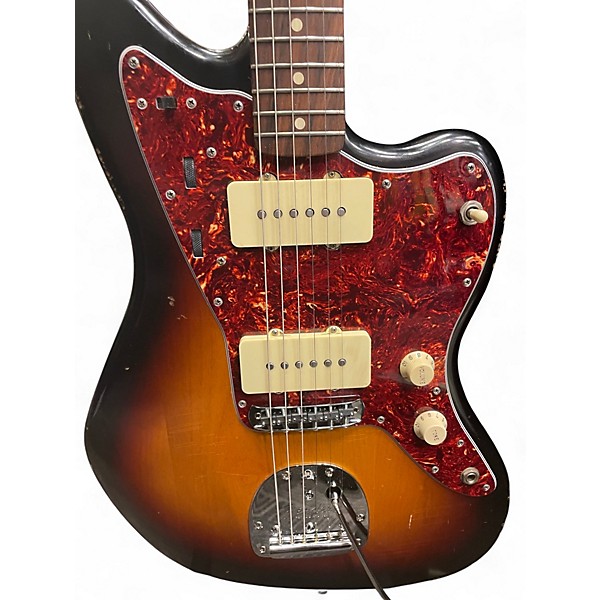 Used Fender Road Worn 1960s Jazzmaster 3 Color Sunburst Solid Body Electric Guitar