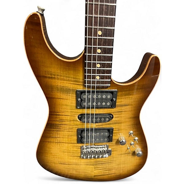 Vintage 2000s Tom Anderson Drop Top Tiger Eye Solid Body Electric Guitar