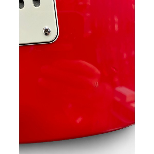 Vintage 1980s Squier Affinity Stratocaster Dakota Red Solid Body Electric Guitar