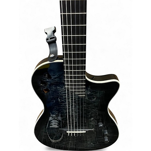 Used Cordoba STAGE NYLON QUILTED BLACK Classical Acoustic Electric Guitar