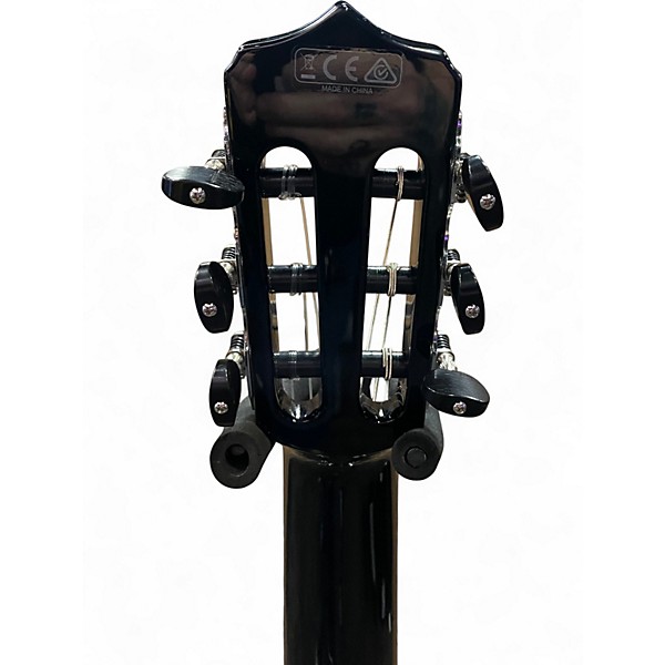 Used Cordoba STAGE NYLON QUILTED BLACK Classical Acoustic Electric Guitar