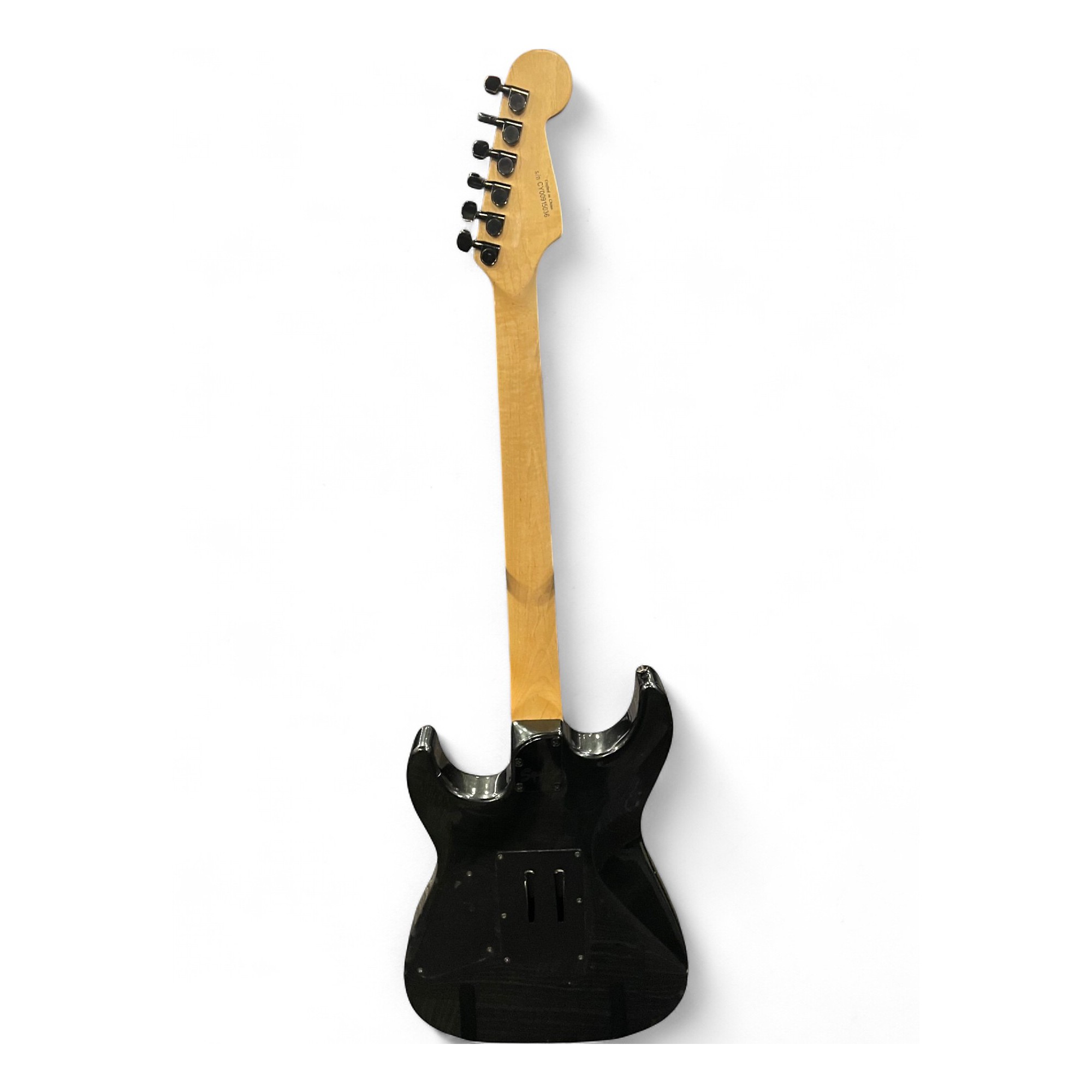 Used Squier STAGEMASTER Black Solid Body Electric Guitar Black