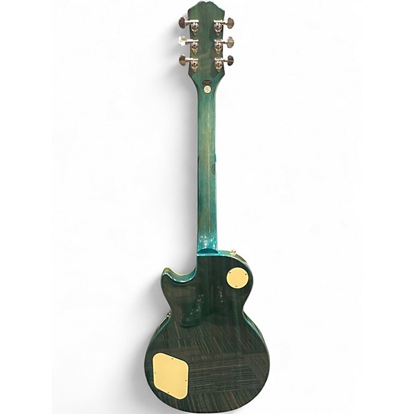 Used Epiphone Les Paul Standard 1960s Quilt Top Transparent Blue Solid Body Electric Guitar